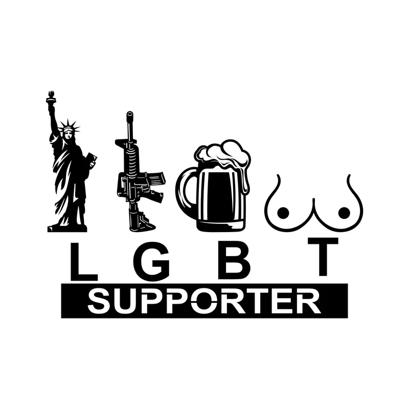 LGBT Supporter - Liberty, Guns, Beer, Titties