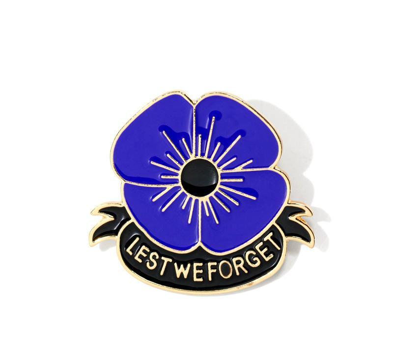 Lest We Forget Poppy Brooch