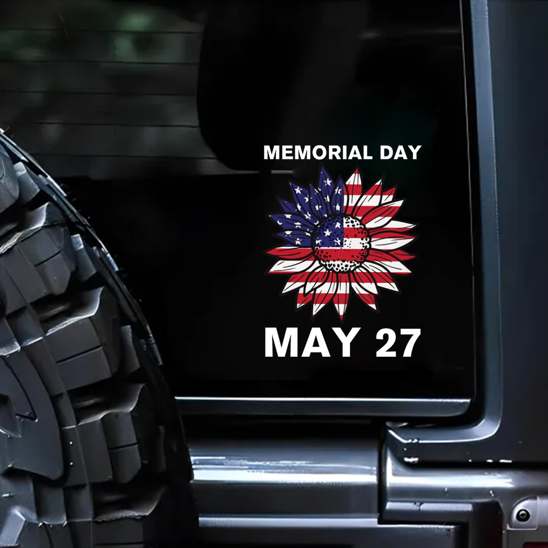Memorial Day May 27 Veterans Stickers-Memorial Day Sticker