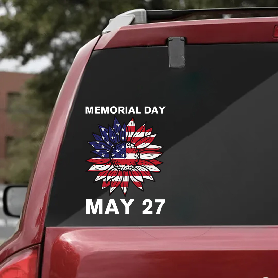Memorial Day May 27 Veterans Stickers-Memorial Day Sticker