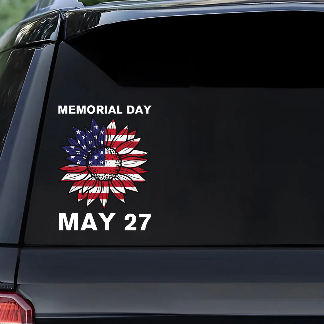 Memorial Day May 27 Veterans Stickers-Memorial Day Sticker