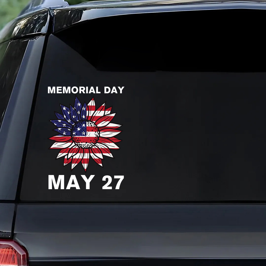 Memorial Day May 27 Veterans Stickers-Memorial Day Sticker