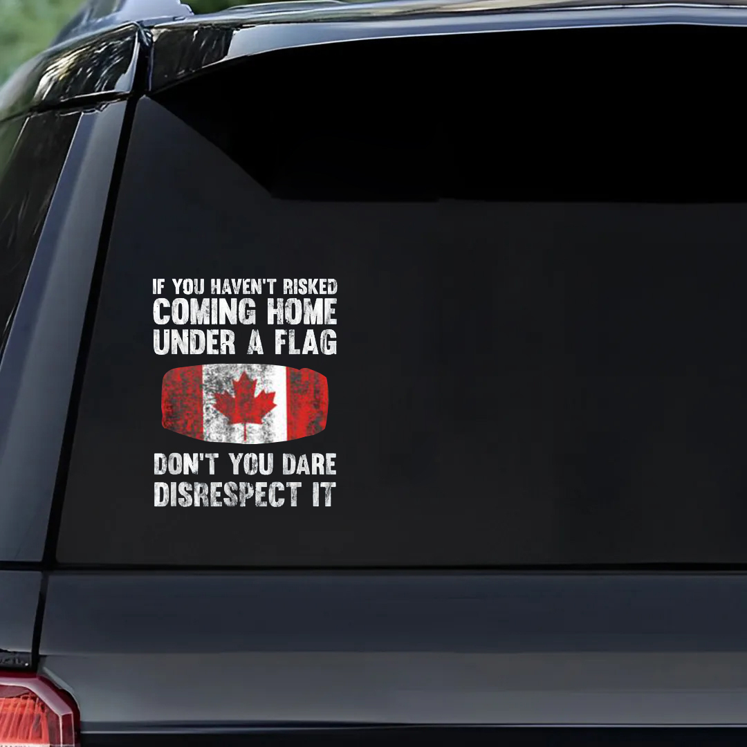 Coming Home Under A Flag Veterans Stickers-Remembrance Day Sticker