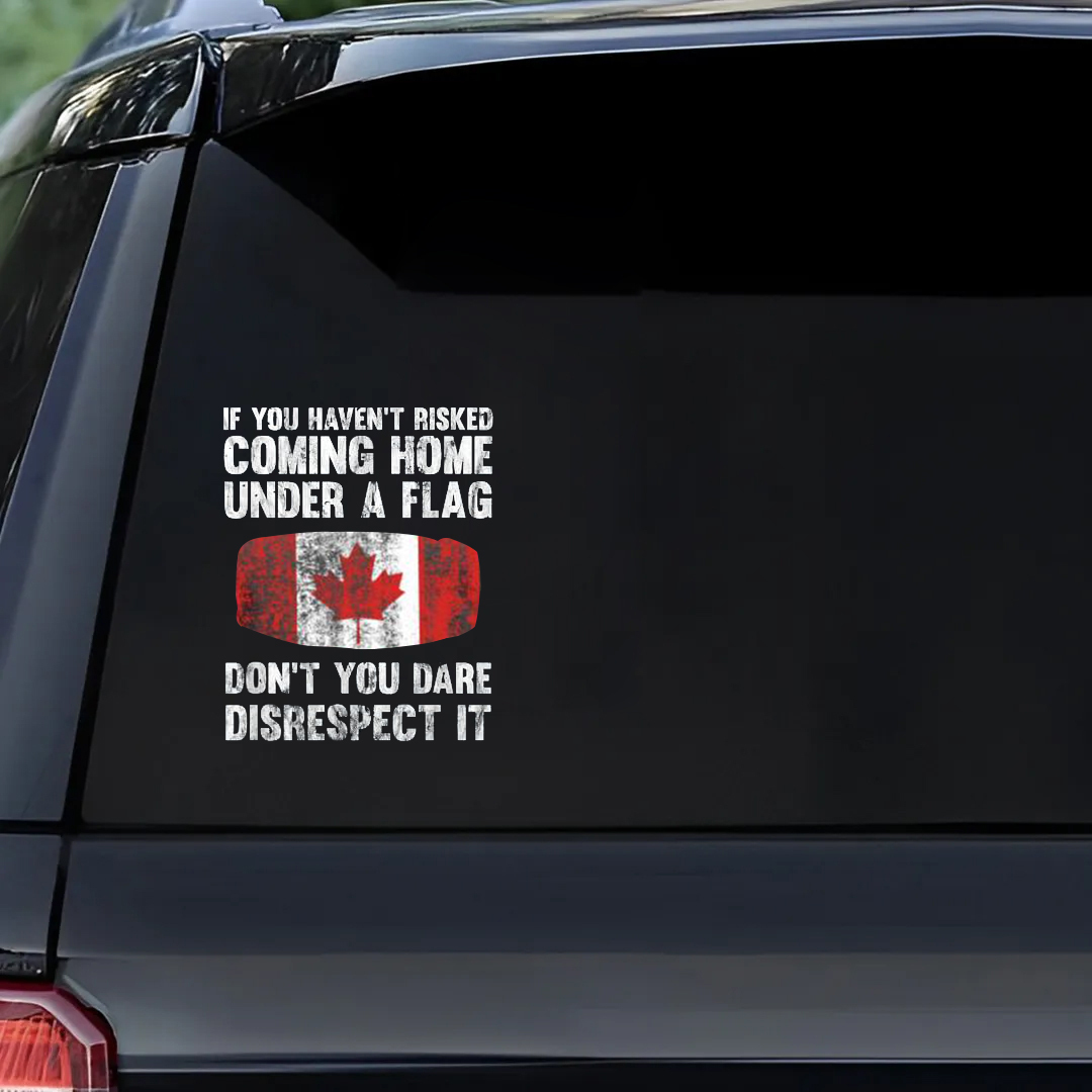 Coming Home Under A Flag Veterans Stickers-Remembrance Day Sticker