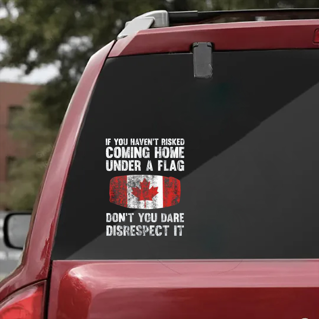 Coming Home Under A Flag Veterans Stickers-Remembrance Day Sticker