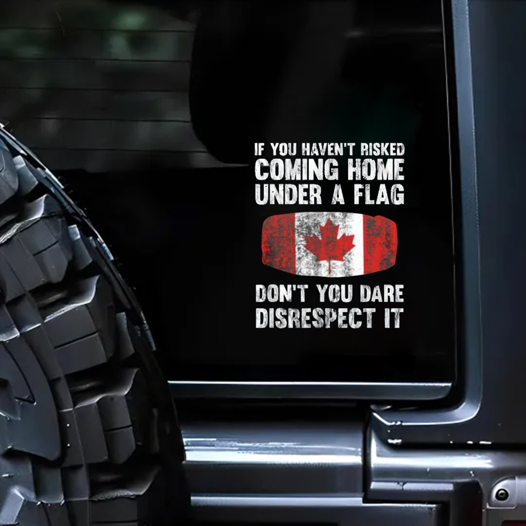 Coming Home Under A Flag Veterans Stickers-Remembrance Day Sticker