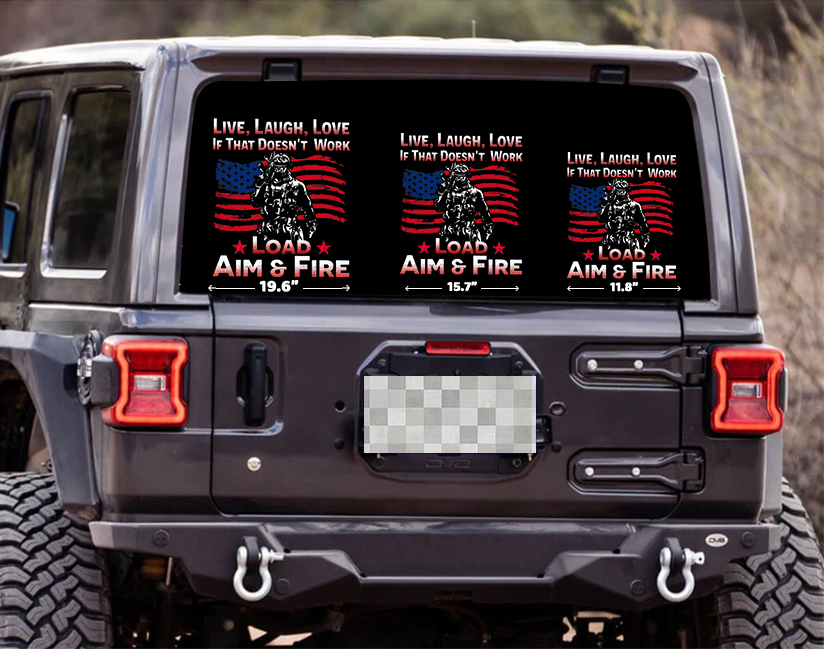 Live Laugh Love Veterans Stickers-Memorial Day Sticker