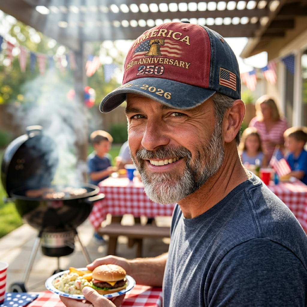 United States 250th Anniversary Red Cap