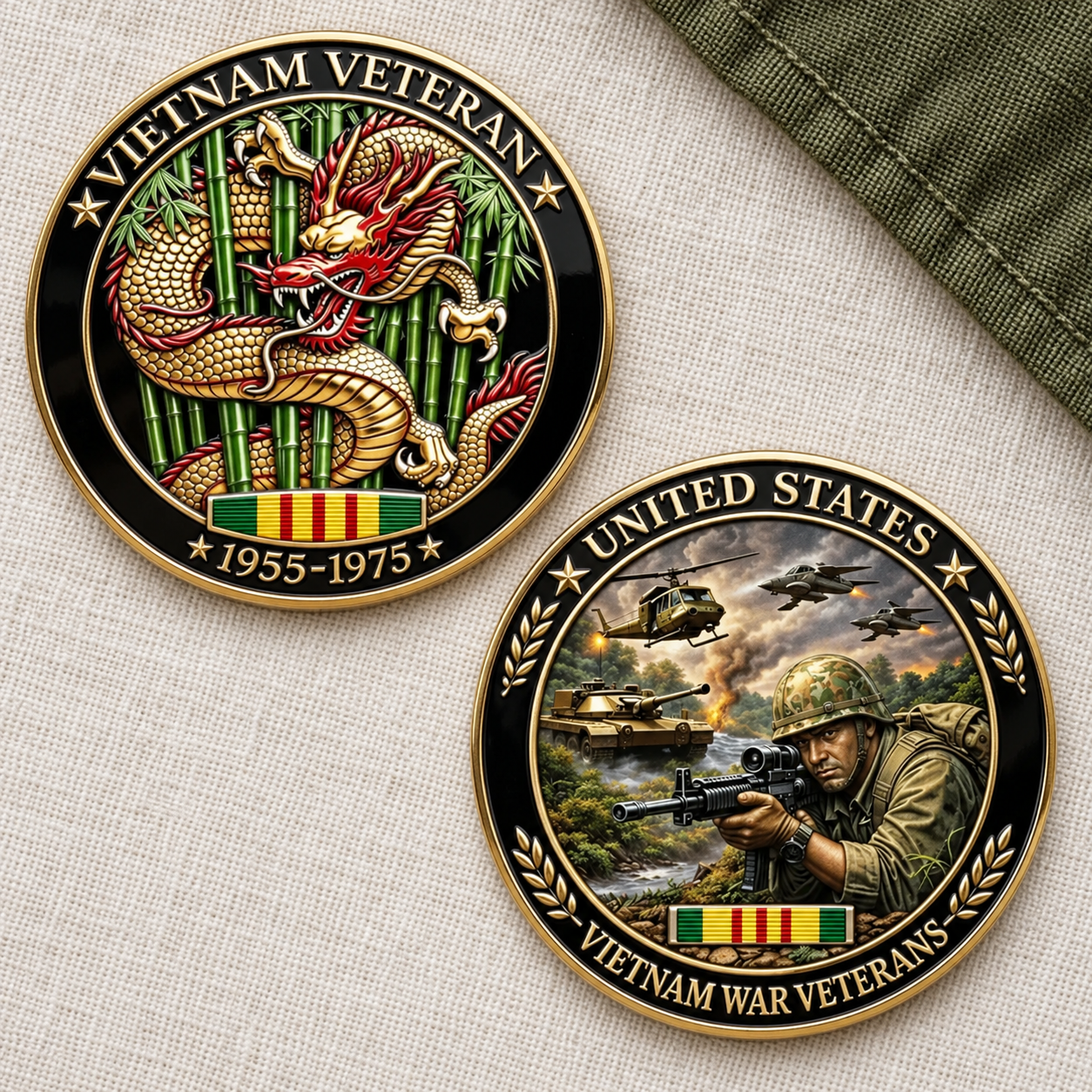 Vietnam Veteran Tribute Coin — Honor, Service & Sacrifice 🎖️