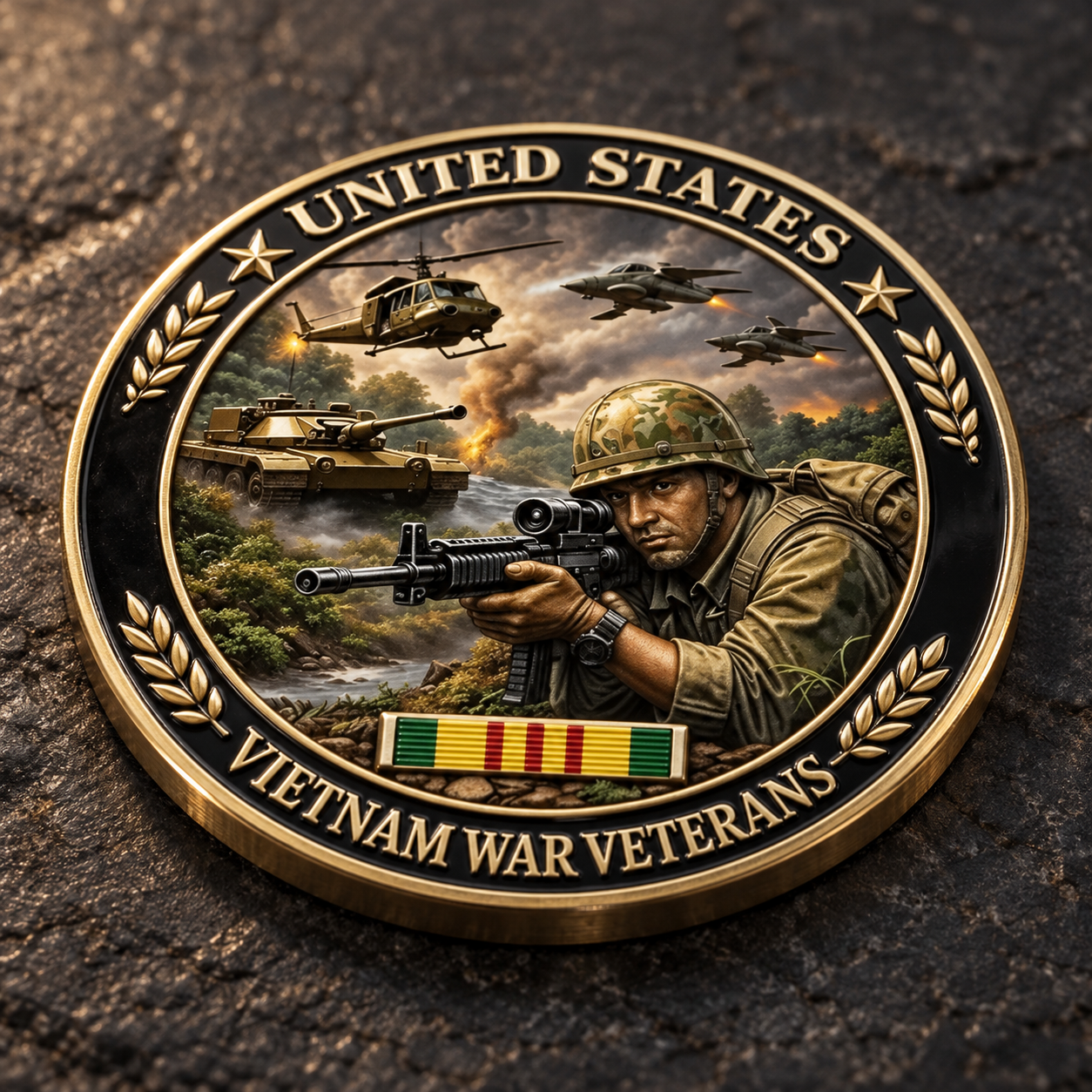 Vietnam Veteran Tribute Coin — Honor, Service & Sacrifice 🎖️