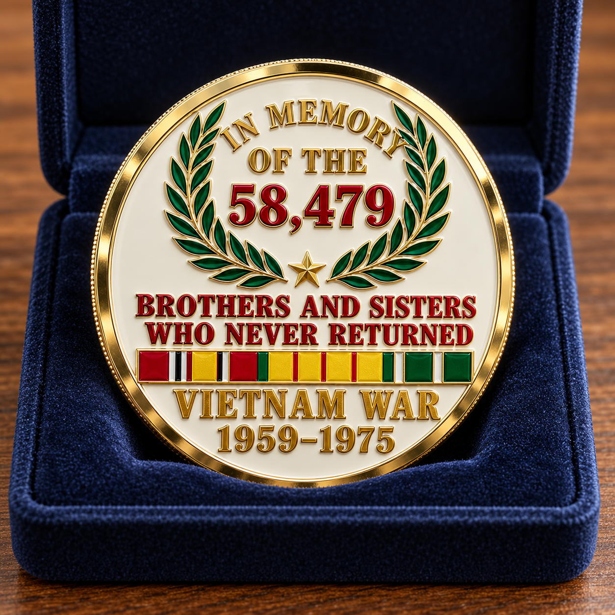 🎖️ Forever Remembered — Vietnam War Memorial Commemorative Medallion