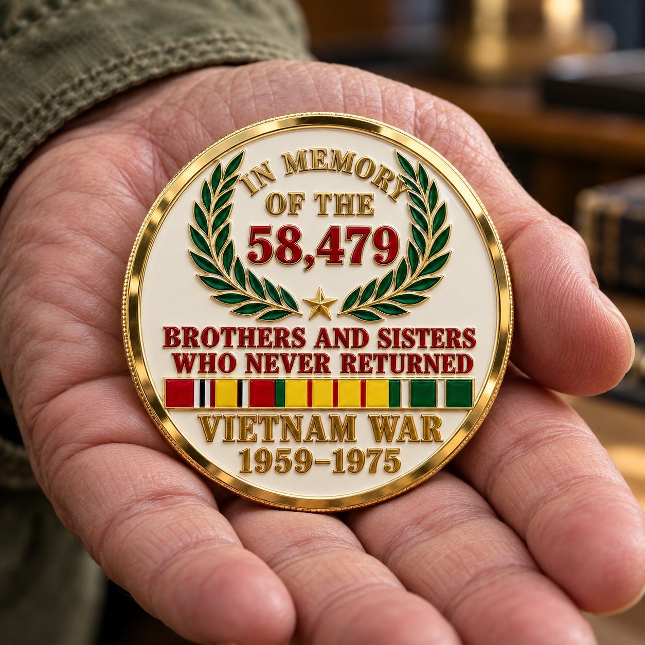 🎖️ Forever Remembered — Vietnam War Memorial Commemorative Medallion