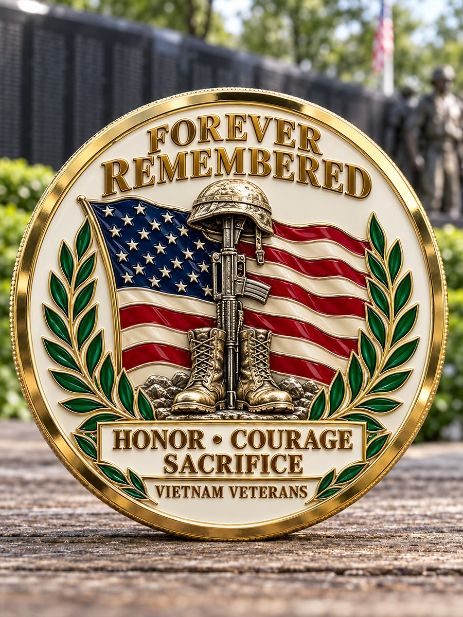 🎖️ Forever Remembered — Vietnam War Memorial Commemorative Medallion