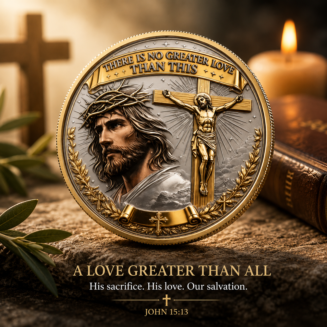 ✝️ Resurrection Faith Coin – A Symbol of Hope & Eternal Love