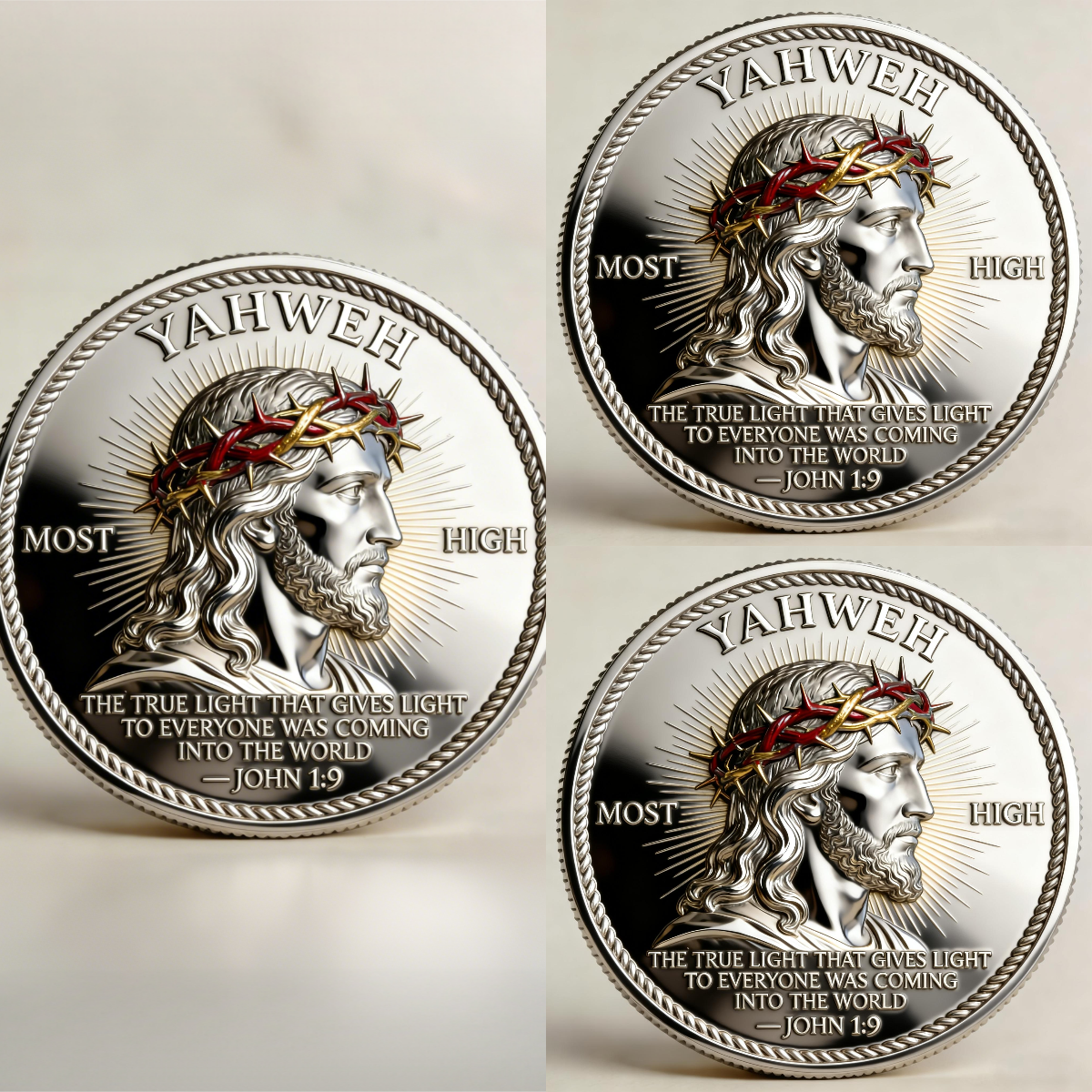 🙏“Yahweh – The Living Light” Faith Commemorative Coin