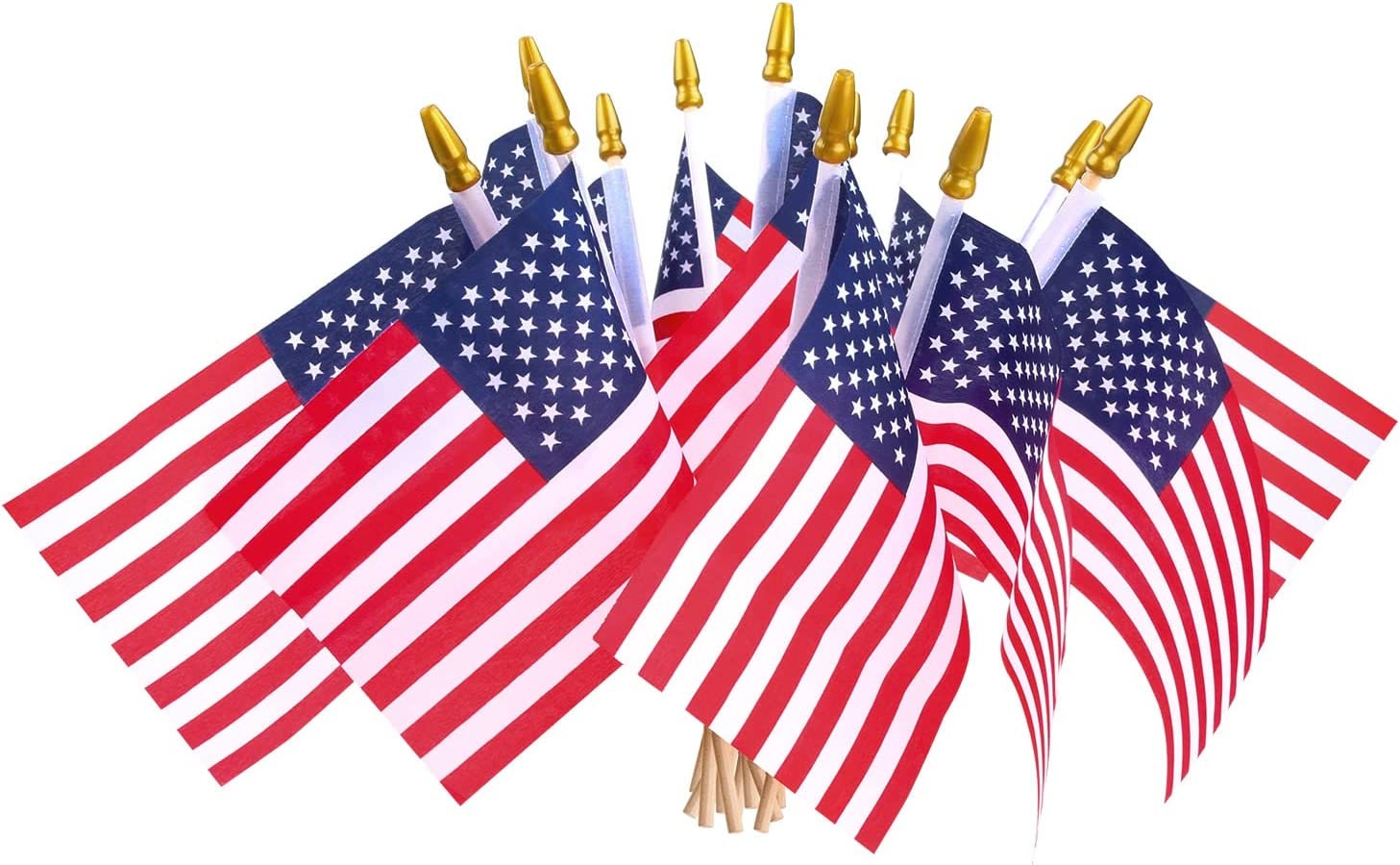 Small American Flags on Stick