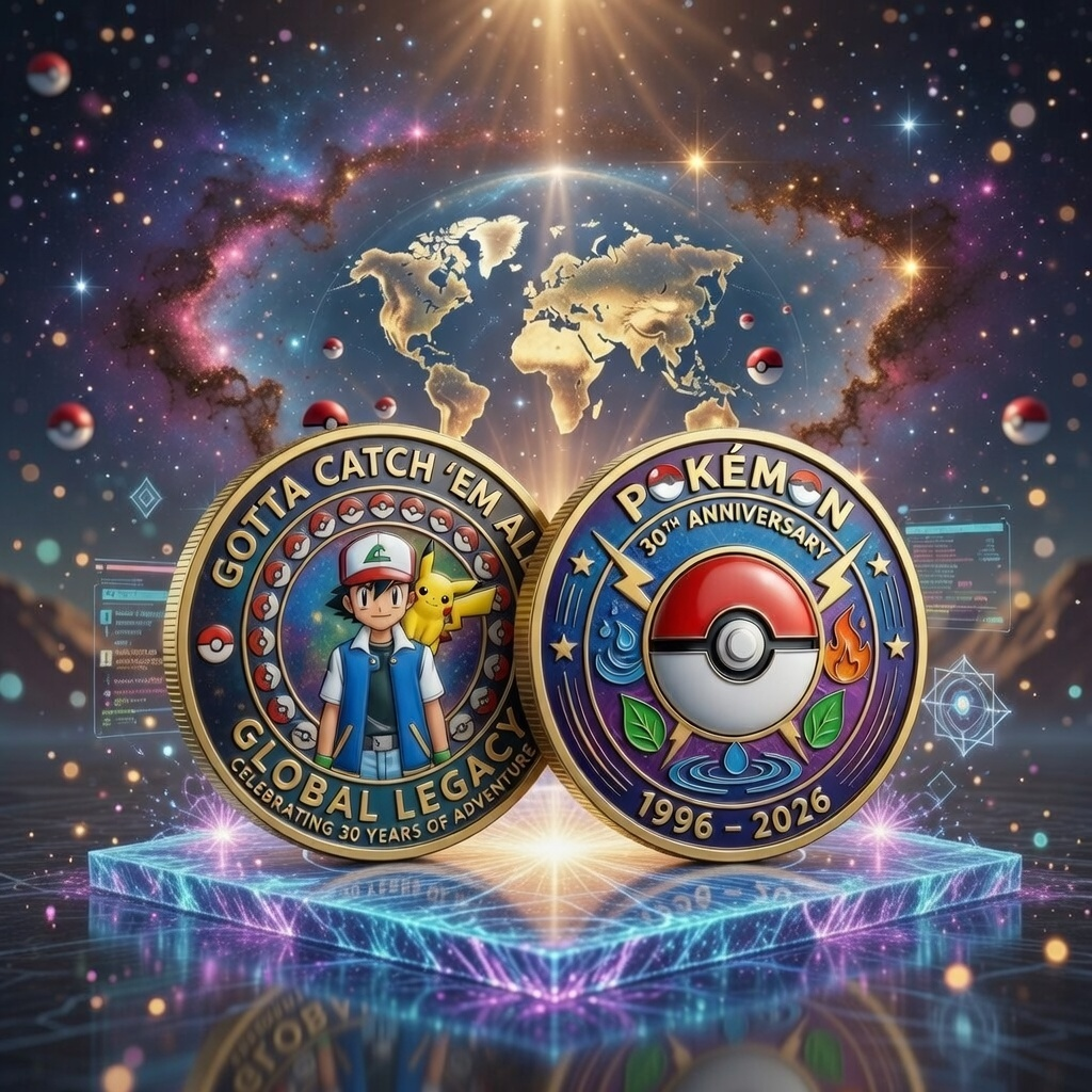 Limited Edition Anime Monster 30th Anniversary Printed Metal Coin