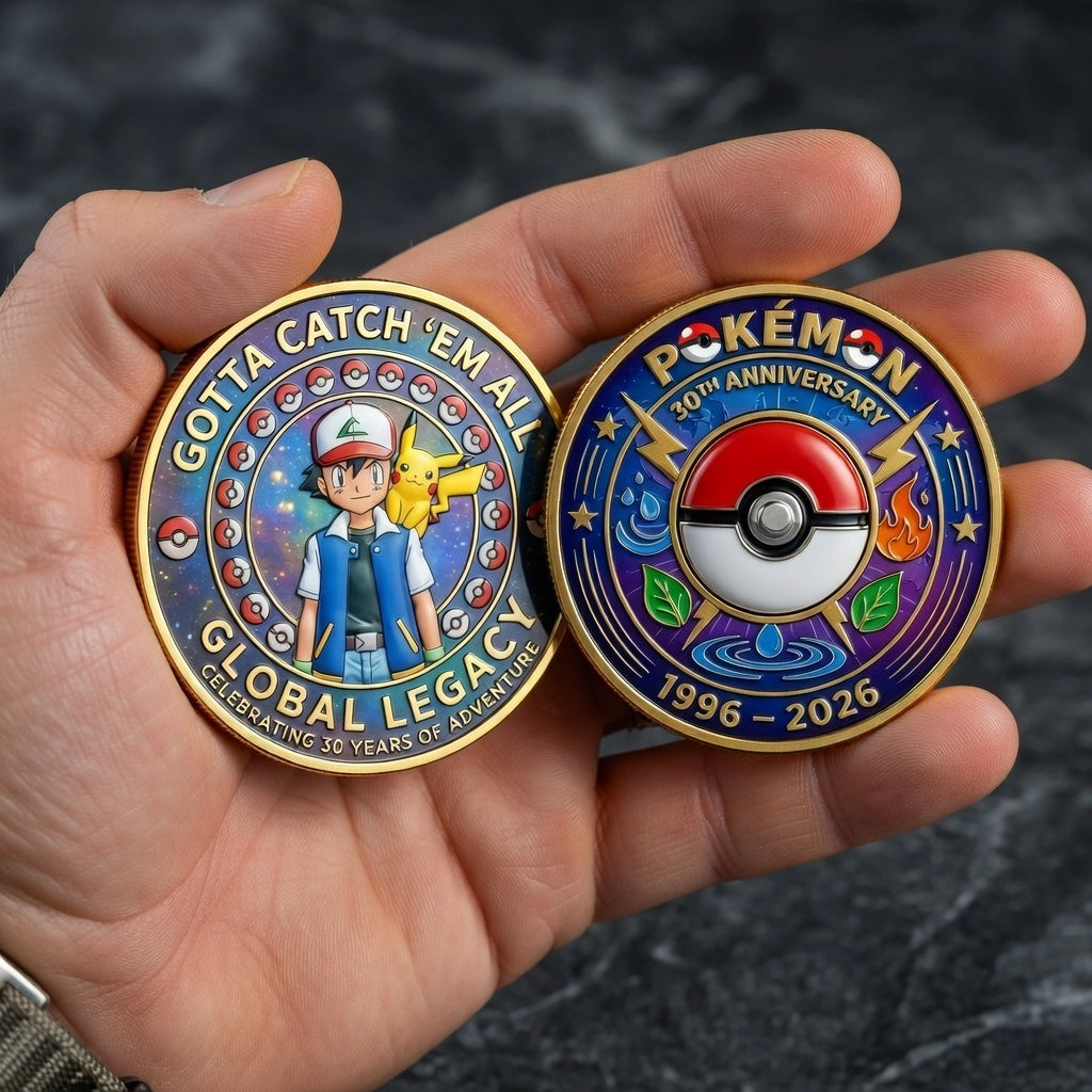 Limited Edition Anime Monster 30th Anniversary Printed Metal Coin