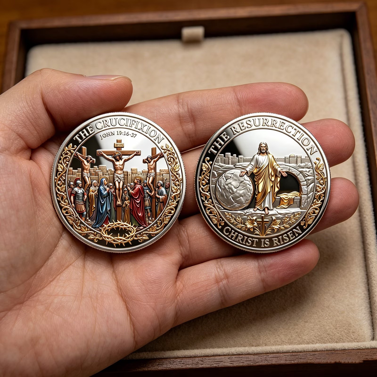 ✨ Christ Is Risen Memorial Coin — A Symbol of Faith & Hope