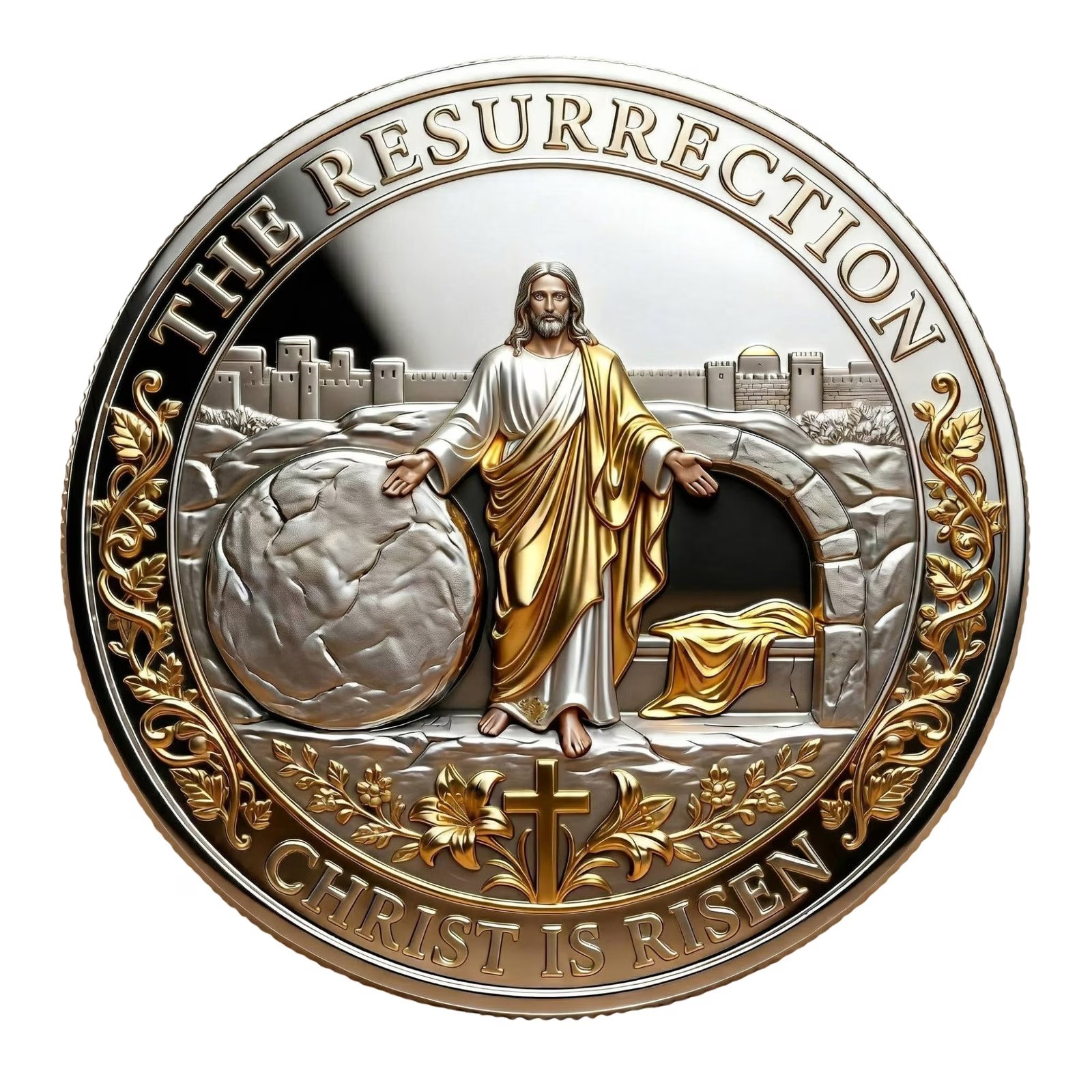 ✨ Christ Is Risen Memorial Coin — A Symbol of Faith & Hope