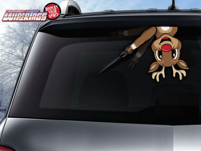 Red Nose Reindeer WiperTag with Decal
