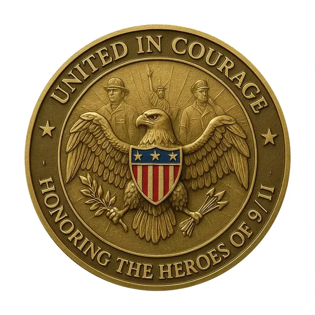 Never Forget 9/11 – 25th Anniversary Heroes Memorial Coin 🦅
