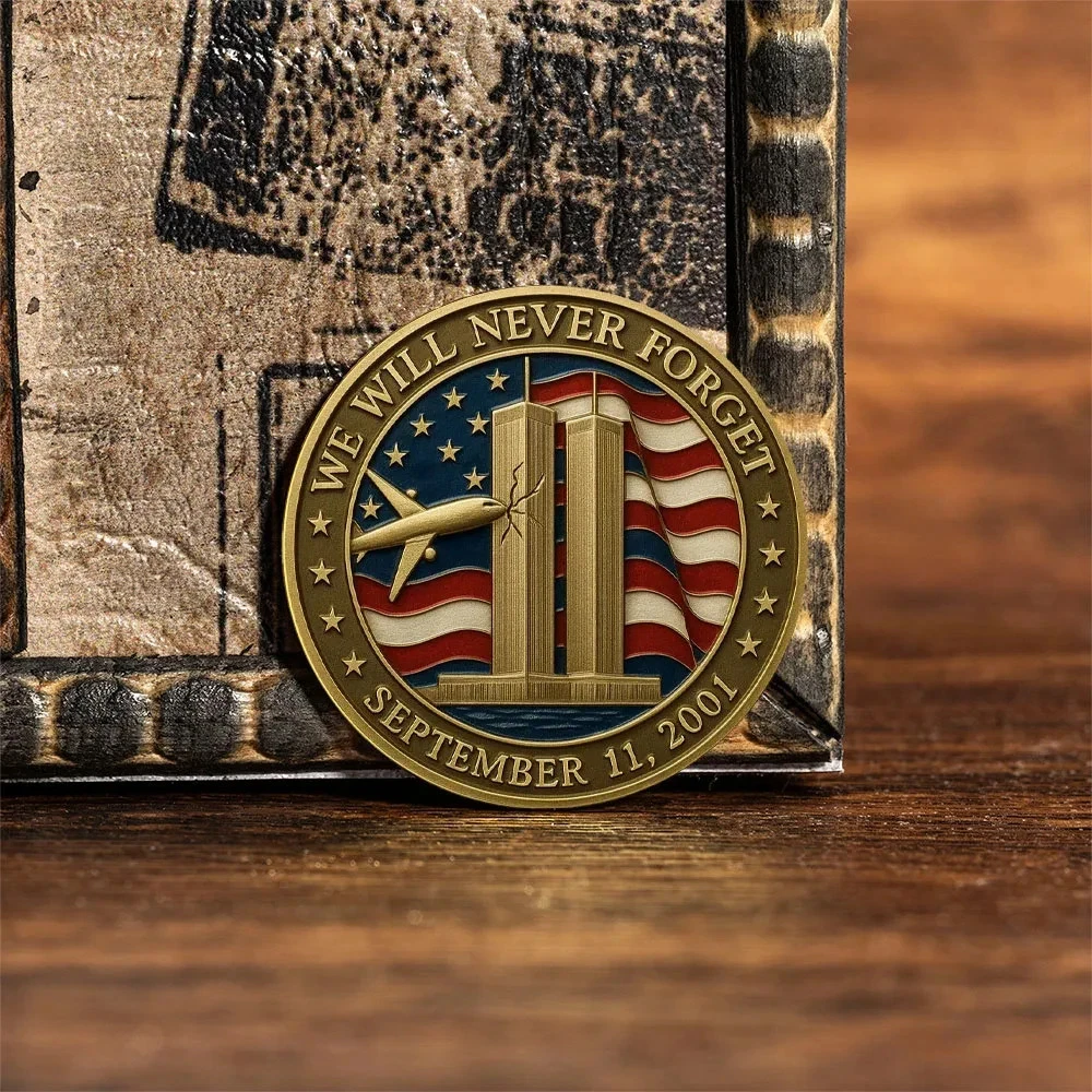 Never Forget 9/11 – 25th Anniversary Heroes Memorial Coin 🦅