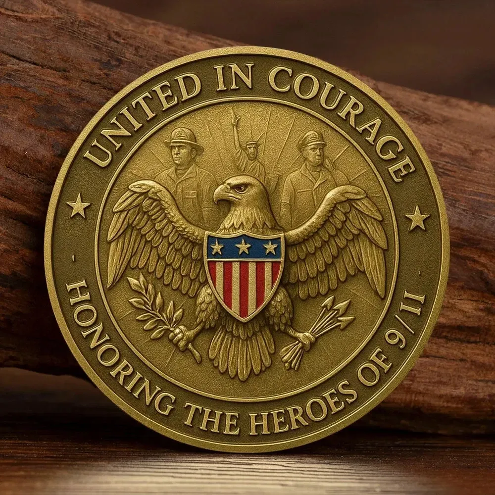 Never Forget 9/11 – 25th Anniversary Heroes Memorial Coin 🦅