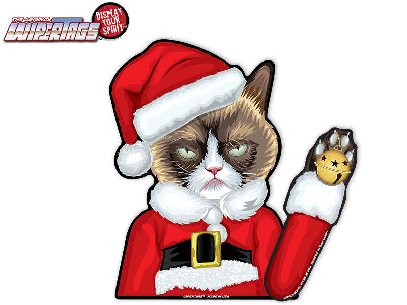 Santa Paws Grinch Kitty WiperTags