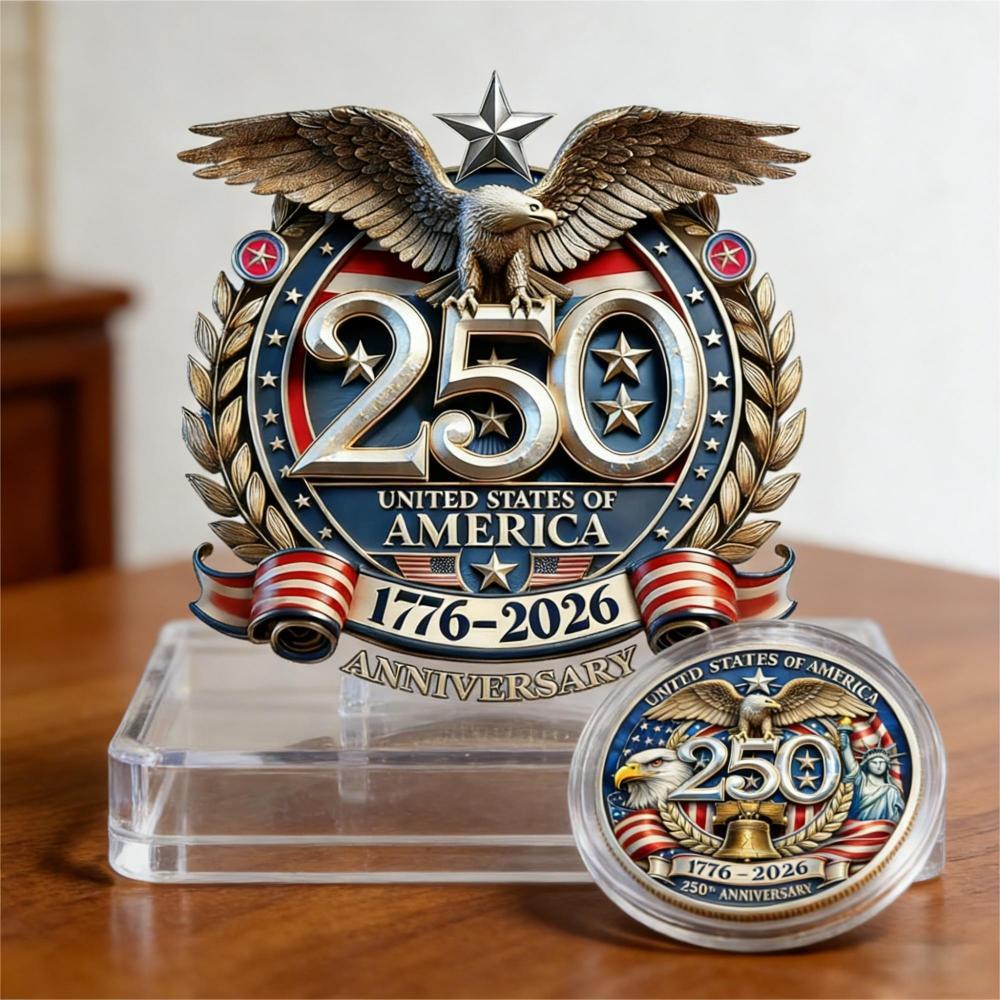 USA Eagles 250th Anniversary Semiquincentennial 1776-2026 Car Window Decal Sticker 