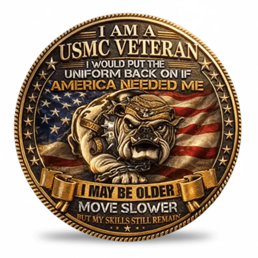 USMC Veteran Bulldog Challenge Coin