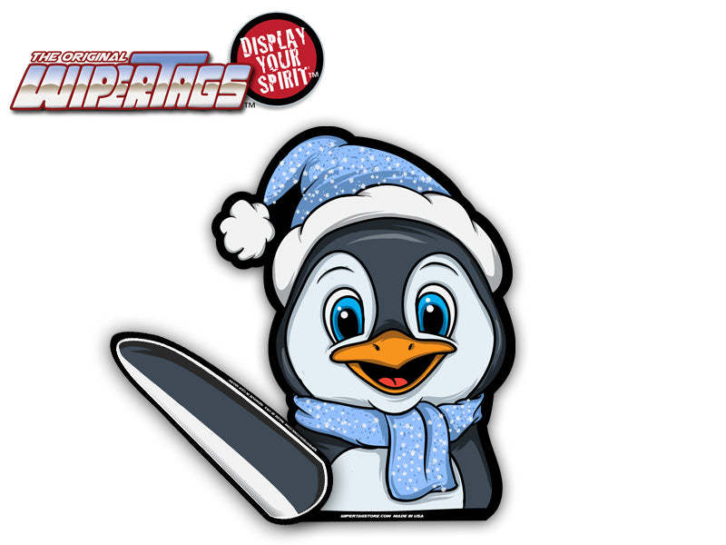 Waving Willy the Penguin WiperTag with Decal
