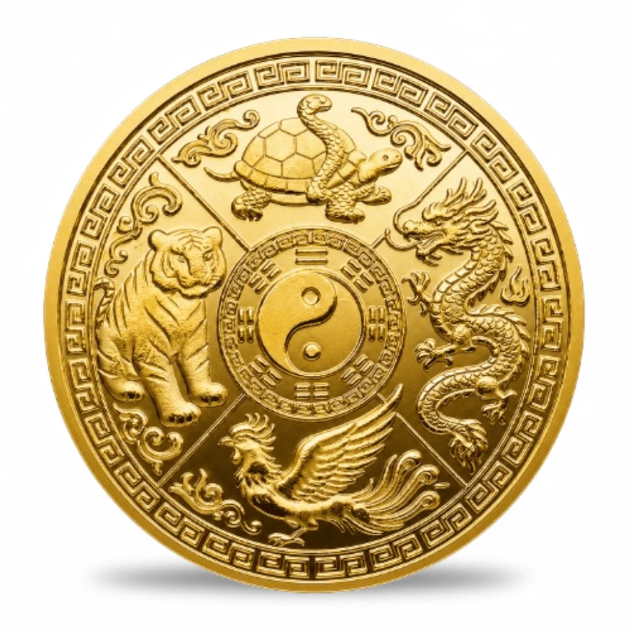 White Tiger Coin – Chinese Zodiac Animal Kingdom Collectible