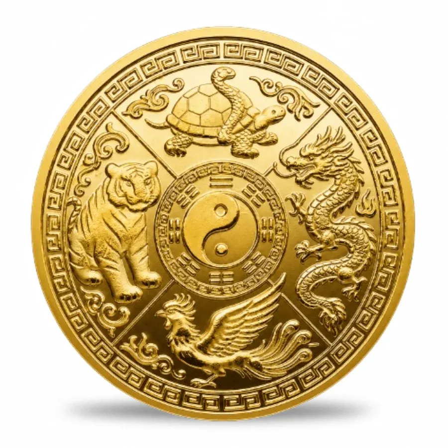White Tiger Coin – Chinese Zodiac Animal Kingdom Collectible