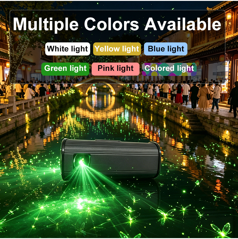 Full Color Laser Firefly Dynamic Projection Light Waterproof