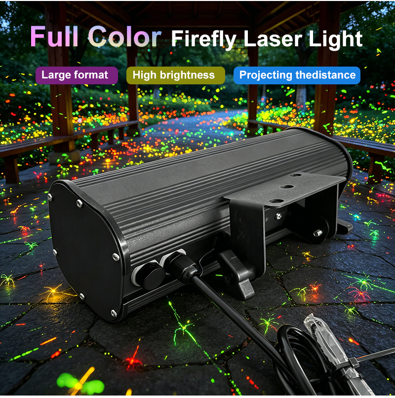 Full Color Laser Firefly Dynamic Projection Light Waterproof