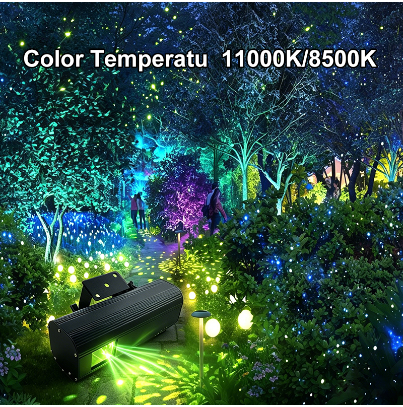 Full Color Laser Firefly Dynamic Projection Light Waterproof
