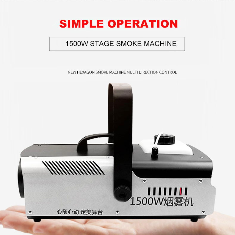SmokeMaster - 1500W Smoke machine - Deluxe Smoke Machine JY-ZY01 - Creates Smoke Effects for Parties, Events & Winter Decorations