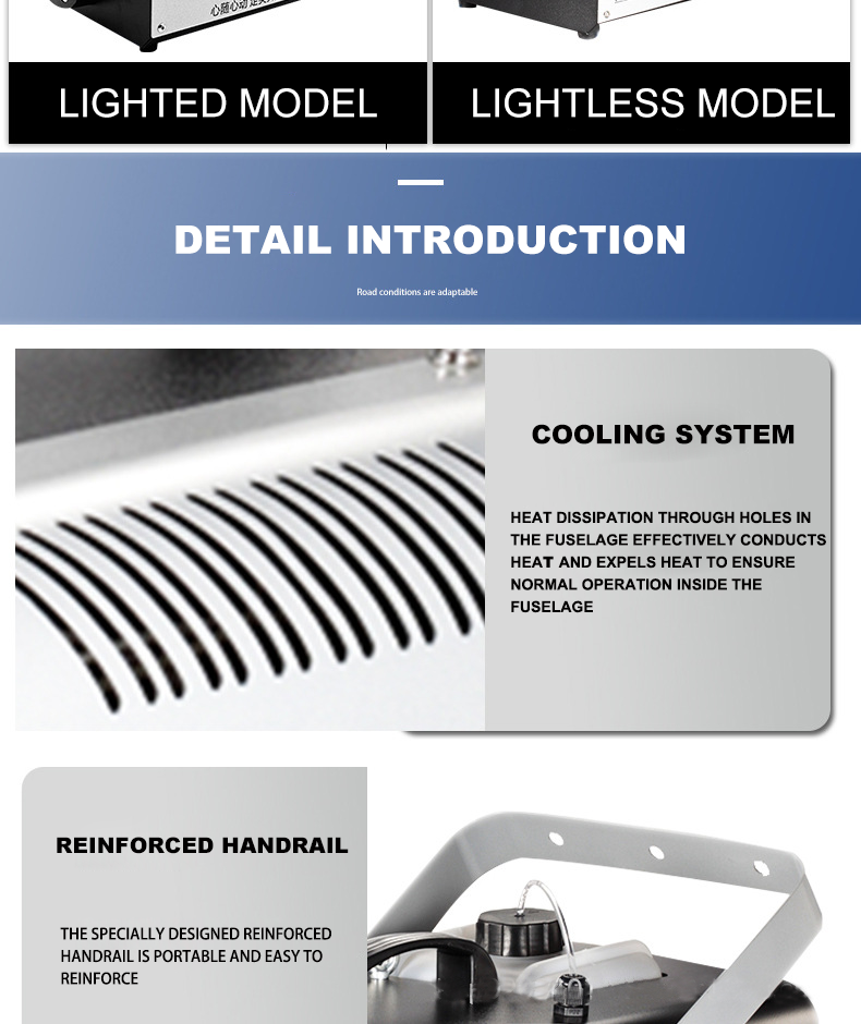 SmokeMaster - 1500W Smoke machine - Deluxe Smoke Machine JY-ZY01 - Creates Smoke Effects for Parties, Events & Winter Decorations