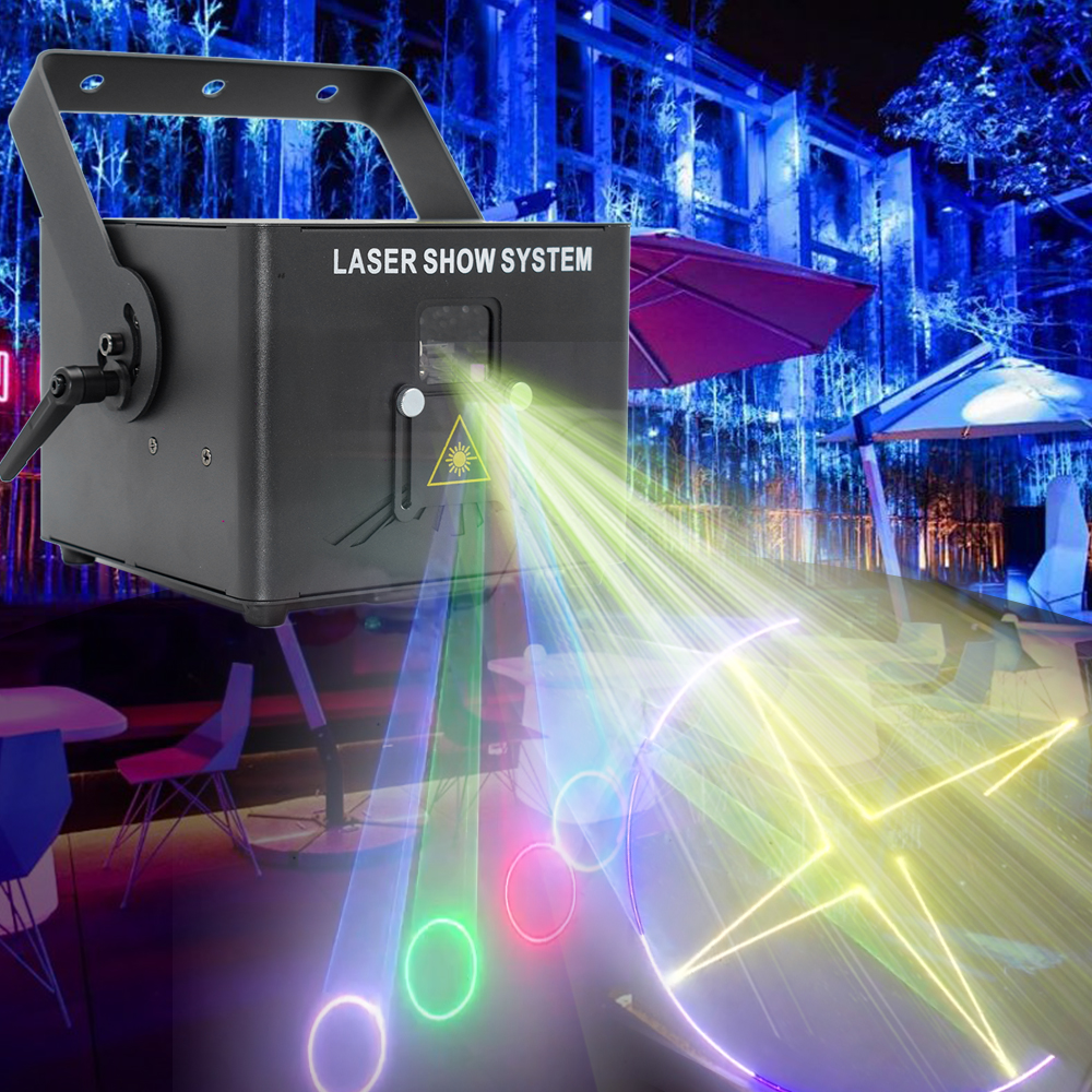 Top Laser Light Projectors - 2W Full-Color Animated Light, ideal for Events and Home Decor