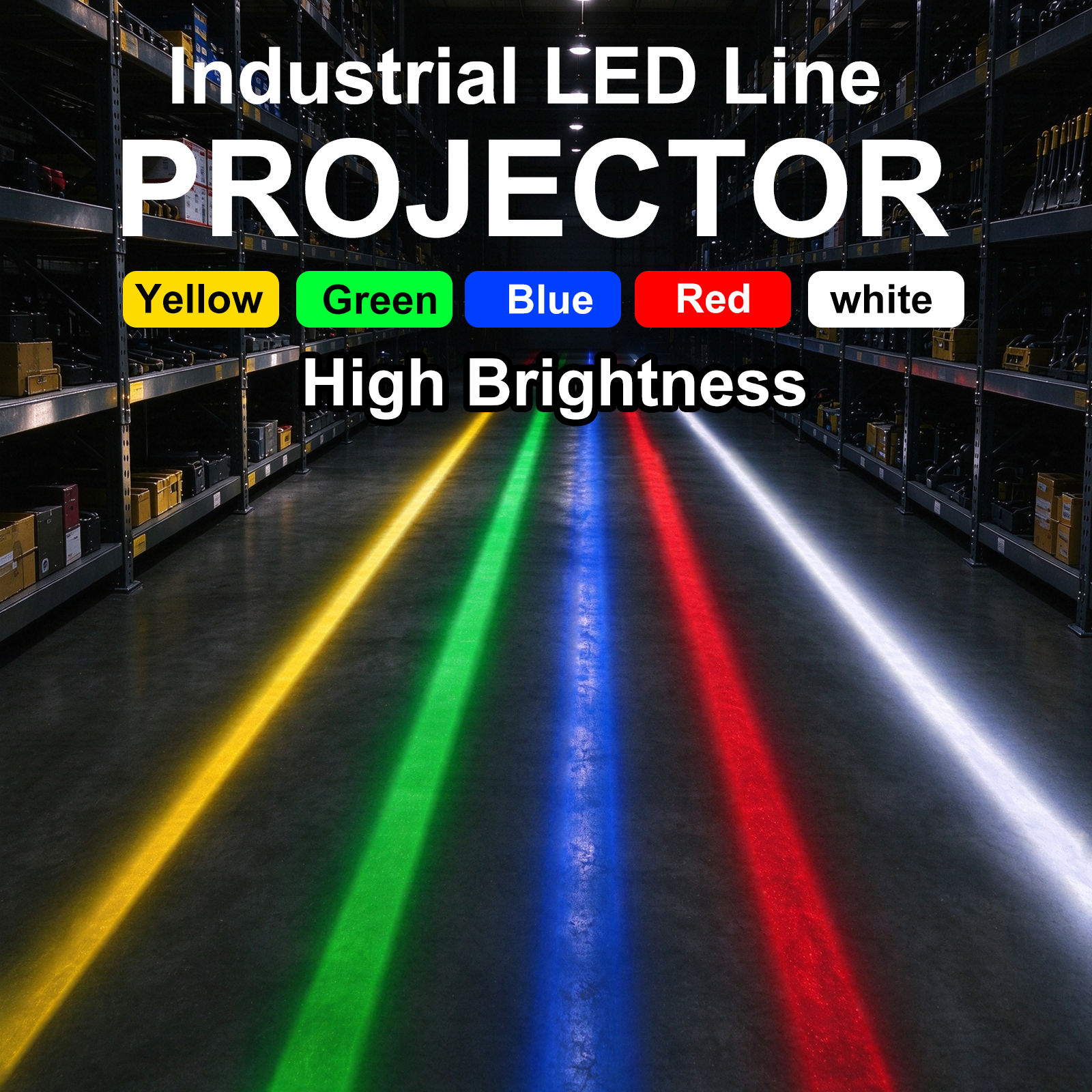 150W Virtual Line Floor Marking Projection of Warehouse Safety Warning Line
