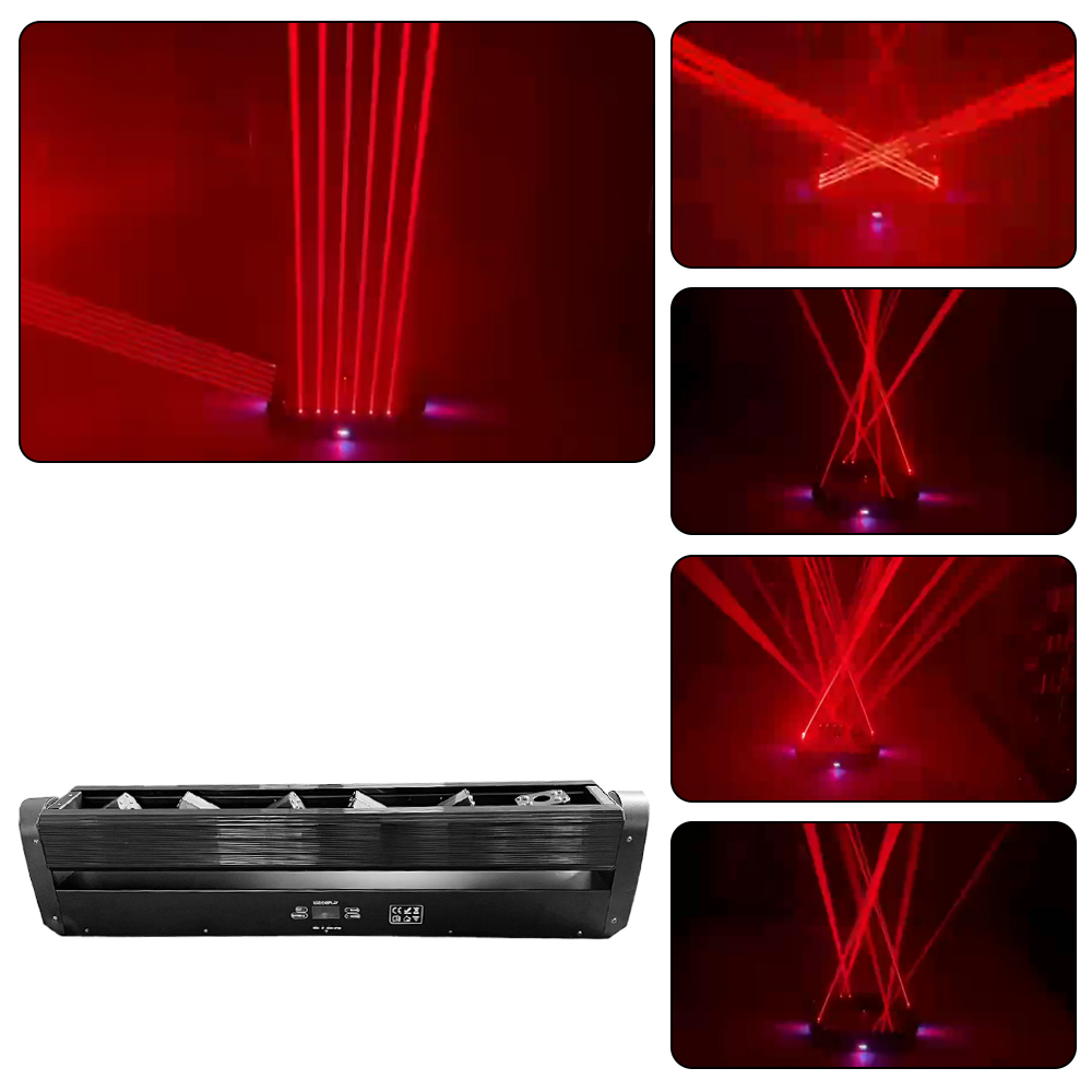 Dancing Light Laser: 6-Axis Single Red, 8000hr Life, 50W, DMX Control, CE-Certified