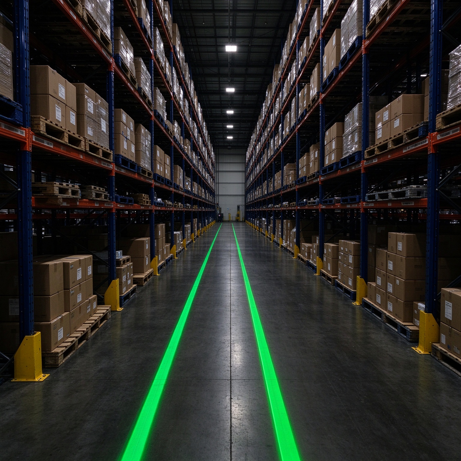 80W Virtual Line Floor Marking Projection of Warehouse Safety Warning Line