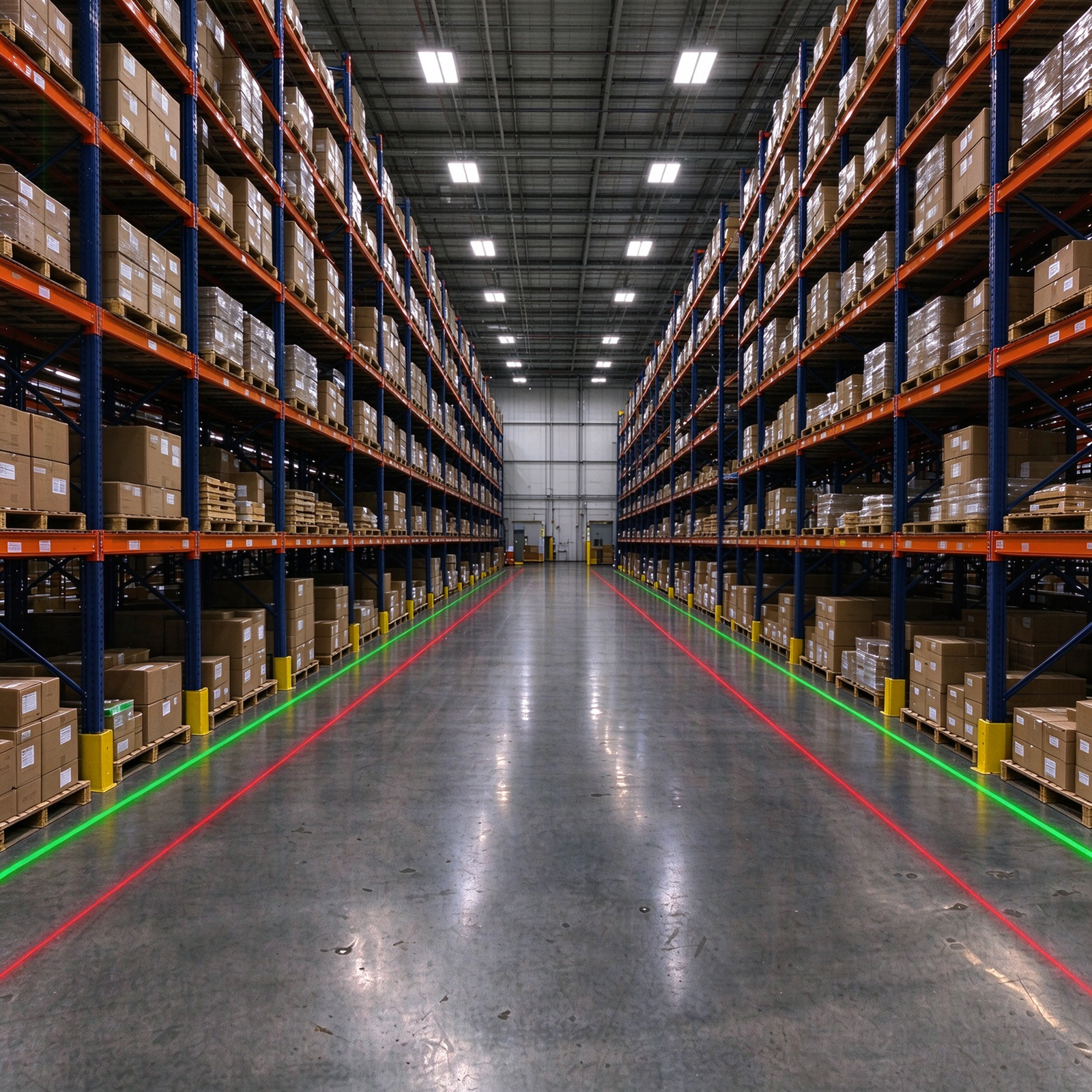 150W Virtual Line Floor Marking Projection of Warehouse Safety Warning Line