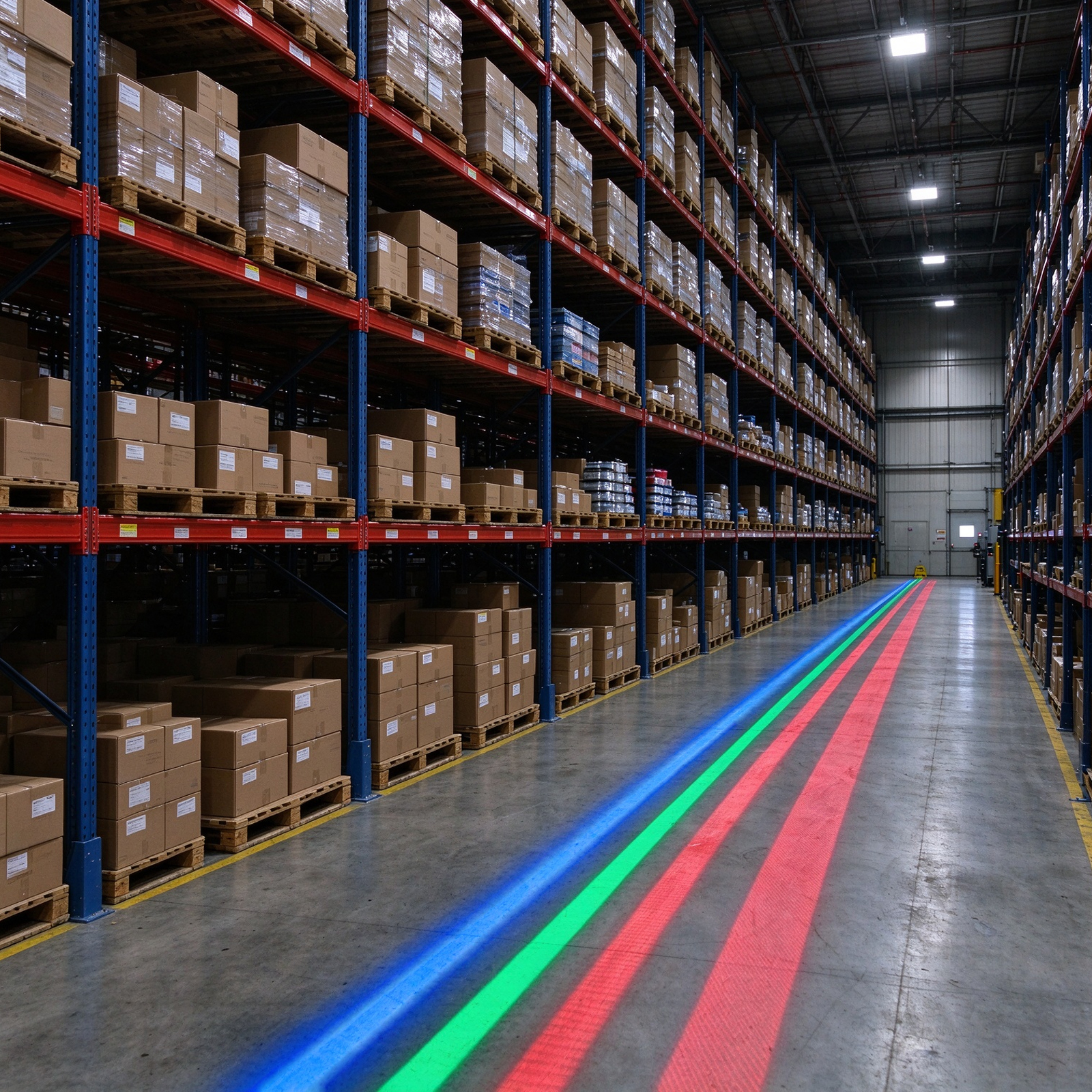 150W Virtual Line Floor Marking Projection of Warehouse Safety Warning Line