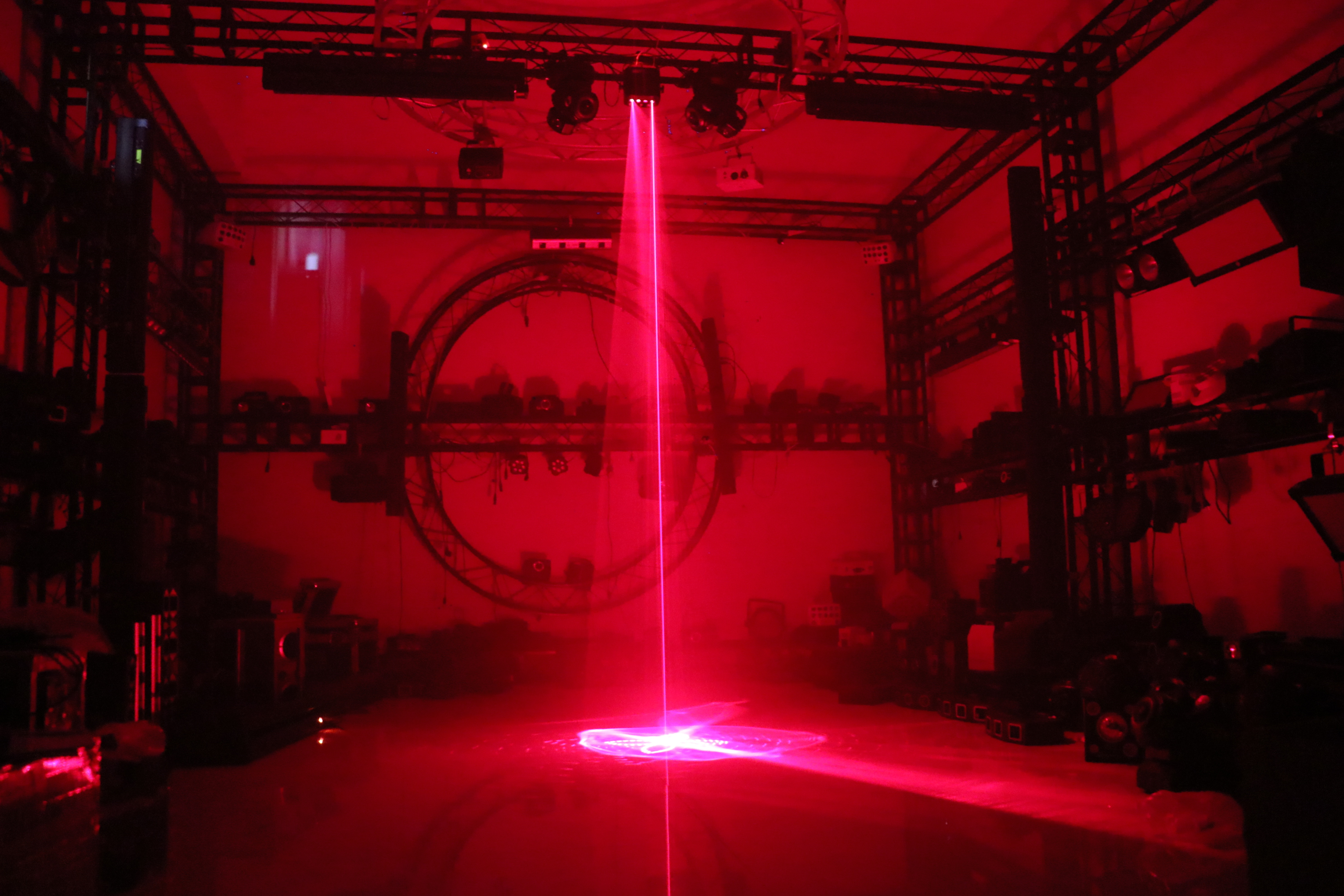 Quad-Hole Aurora DJ Laser: Versatile, DMX-Controlled with Powerful Output