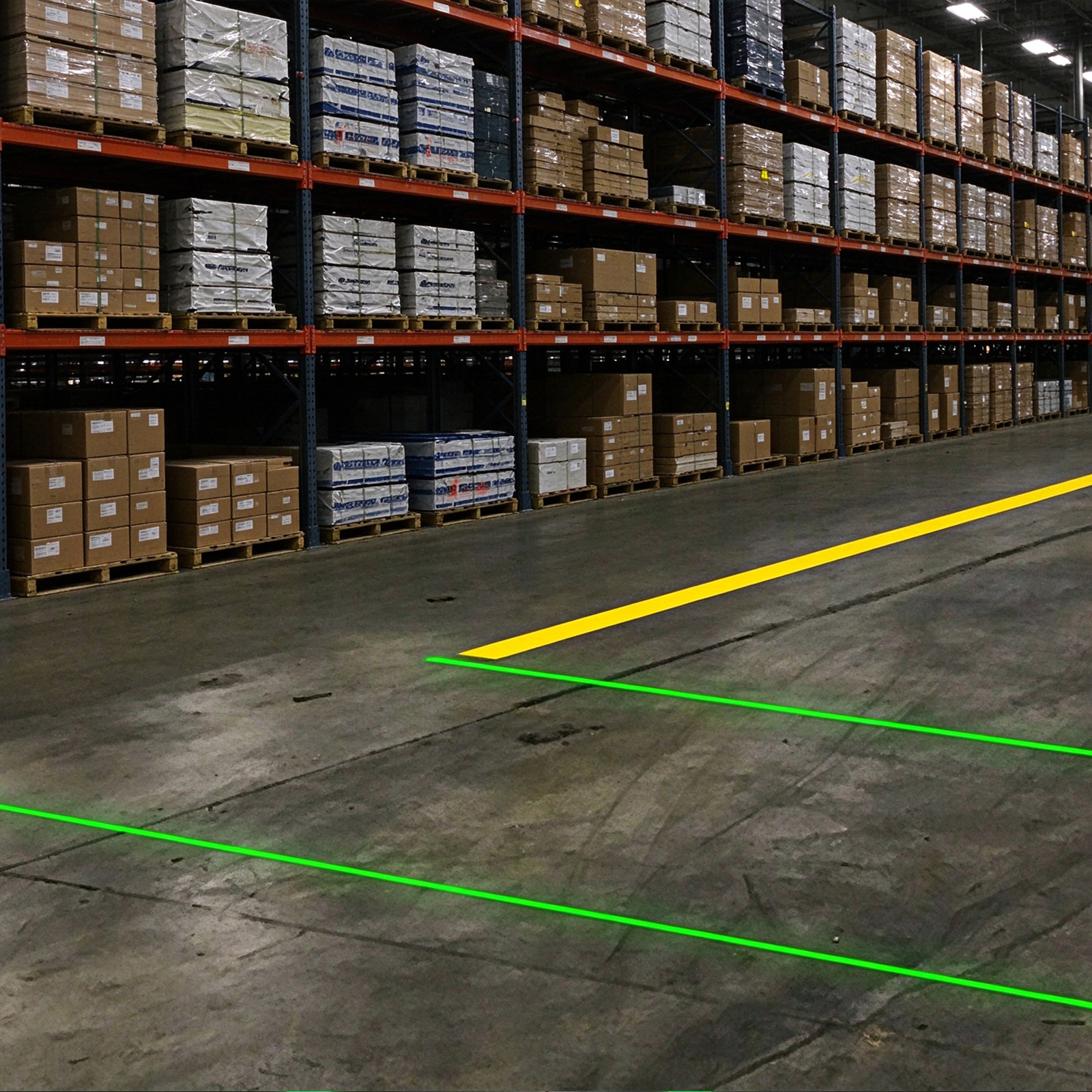80W Virtual Line Floor Marking Projection of Warehouse Safety Warning Line
