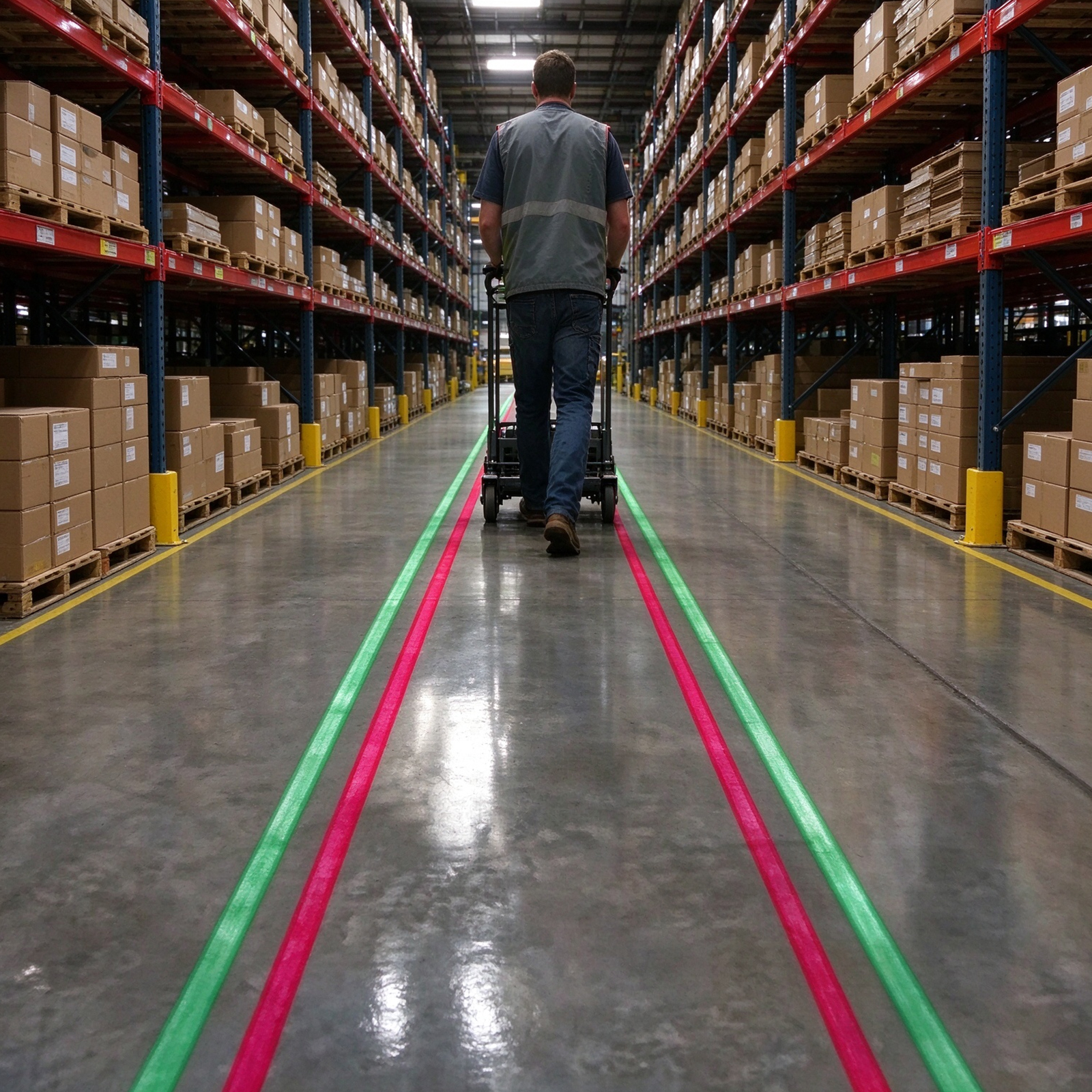 150W Virtual Line Floor Marking Projection of Warehouse Safety Warning Line