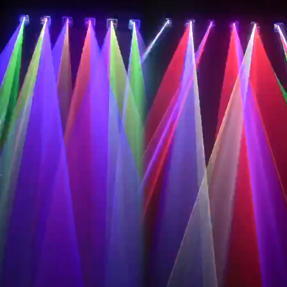Full Color 6 Eye Long Line Laser Beam Light For Professional Stage Events Dj Night Clubs Party Pubs Bars