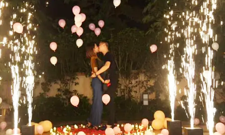 Cold Sparkler Fountain for Wedding Stage Show